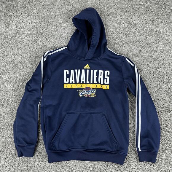 Cleveland Cavaliers Hoodie Youth Large 14/16 Navy NBA Basketball Pullover Adidas - Picture 1 of 11